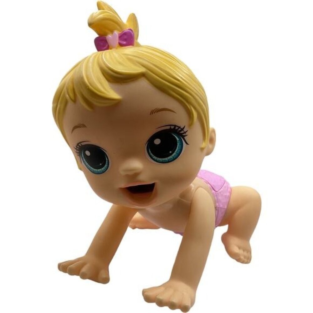 Baby Alive Littles Baby Doll With Blonde Hair & Pink Diaper
